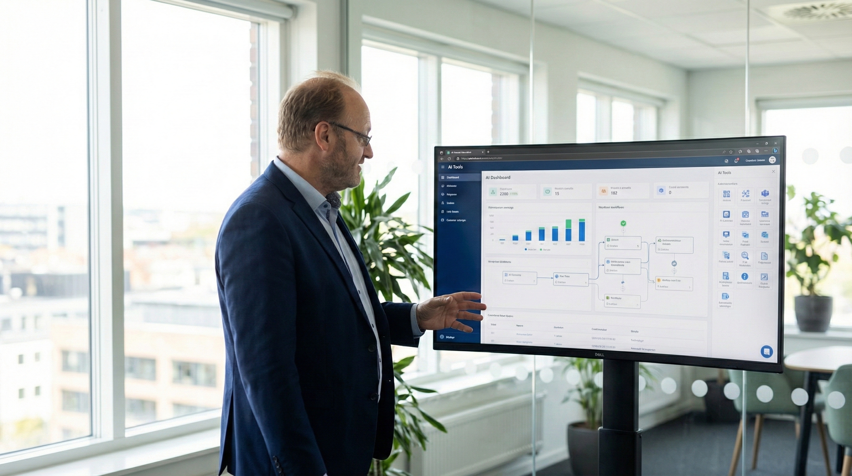 KI-Dashboard wird präsentiert